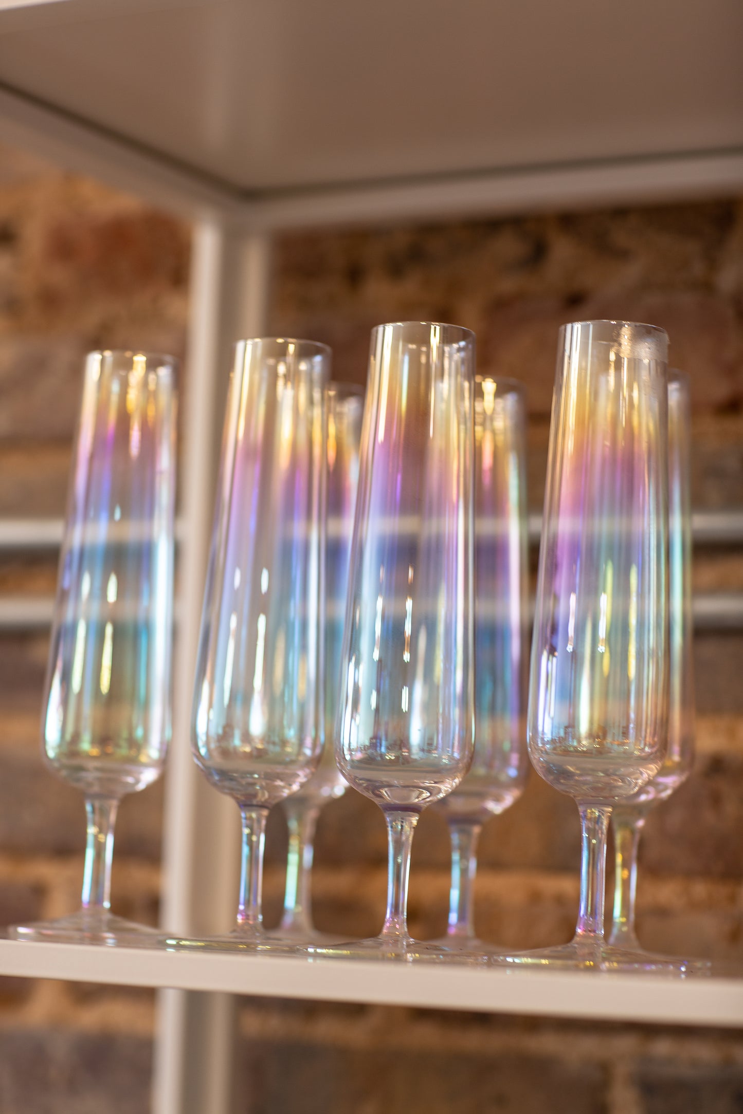 Iridescent Champagne Flute