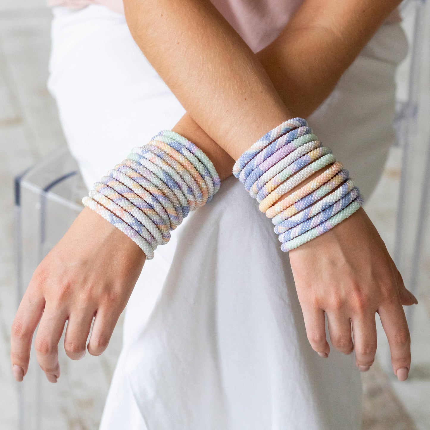 Aid Through Trade - The Original Roll-On® Bracelet Watercolor - Set of 12