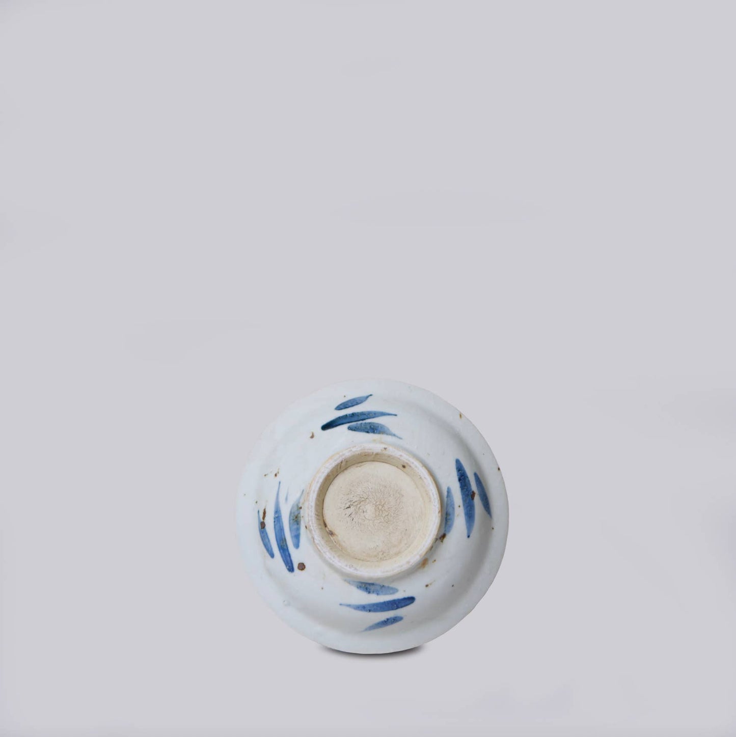 Small Blue and White Porcelain Floral Dish