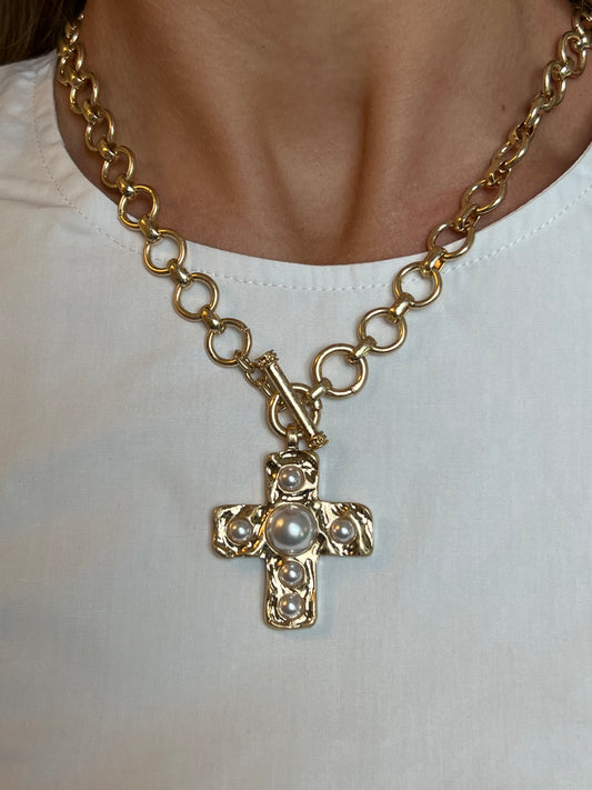 Cross Statement Necklace