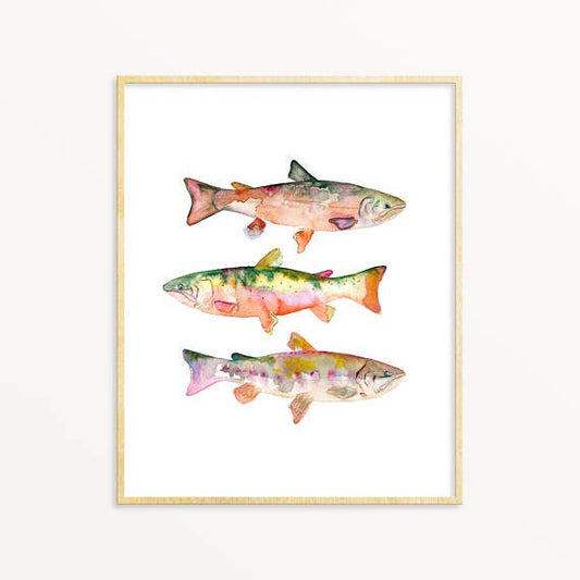 Snoogs & Wilde Art - Trout #1 ~ Art Print: 11x14