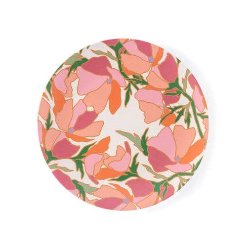 Shiraleah - PRIMAVERA SET OF 4 FLORAL PRINT APPETIZER PLATES, MULTI