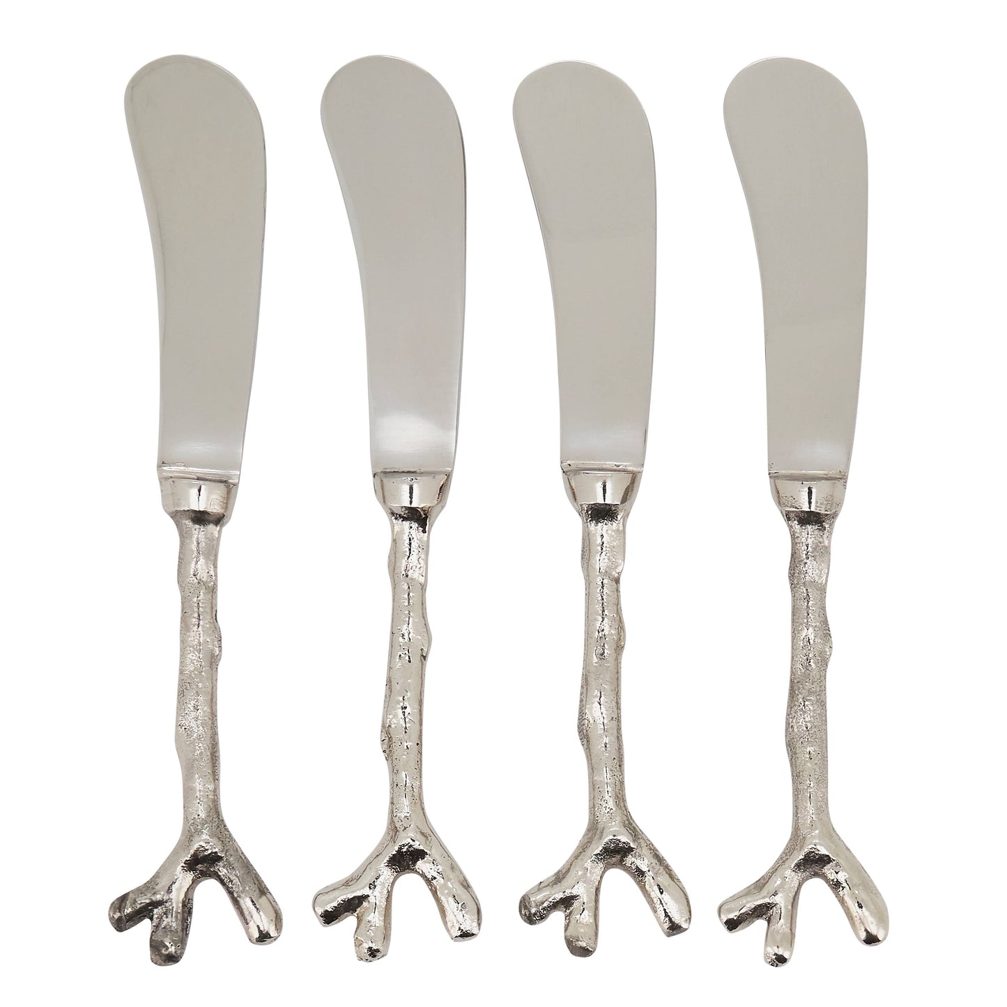 Saro Lifestyle - Twig Cocktail Knife - Set of 4: Silver