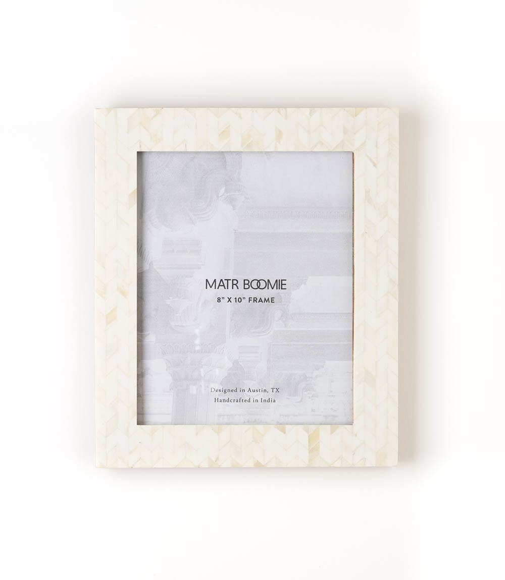 Matr Boomie Fair Trade - Artemis 8x10 Picture Frame - Carved Bone