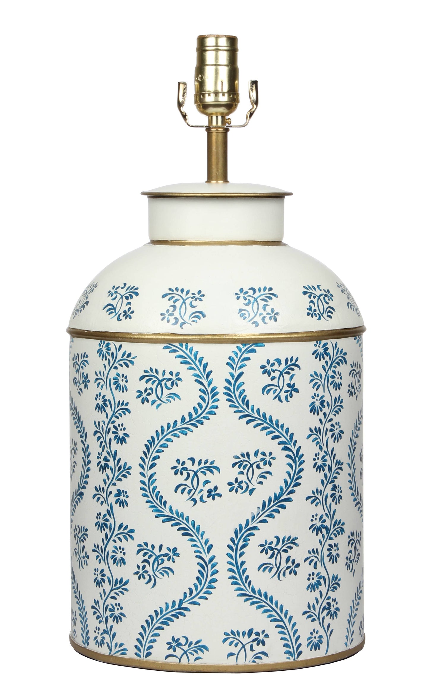 The Enchanted Home - IVORY/NAVY CHINOISERIE LAMP