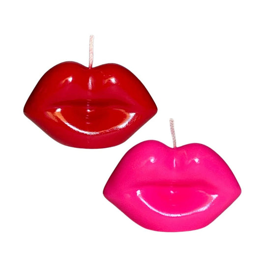 NÉOS CANDLESTUDIO - Kiss Me Lips Candle - Red & Pink