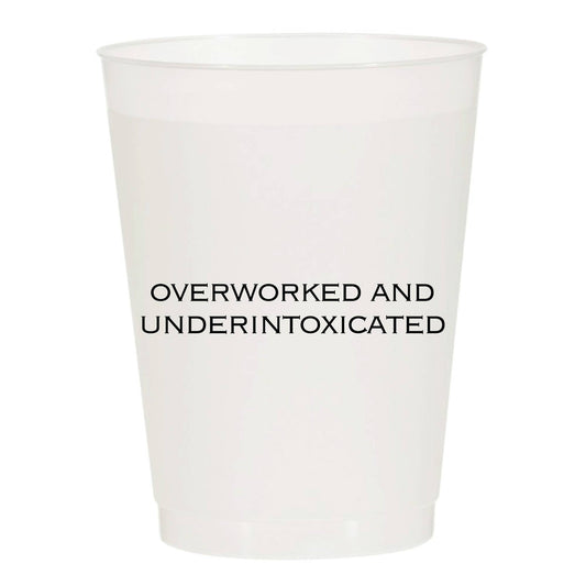 Sip Hip Hooray - Overworked and Underintoxicated Frosted Cups - Father