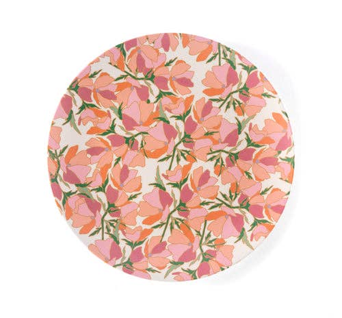 Shiraleah - PRIMAVERA SET OF 4 FLORAL PRINT  DINNER PLATES, MULTI